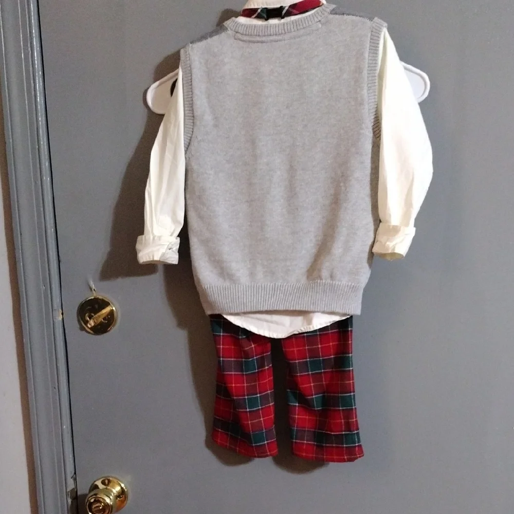 Festive Red Truck Sweater Vest Outfit - Picture 4 of 4